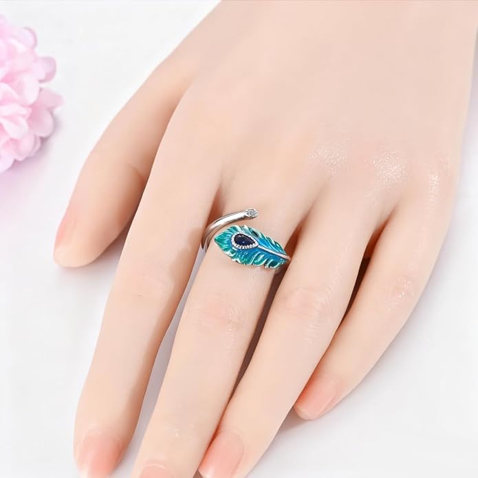925 Sterling Silver Adjustable Open Rings for Women with Snake, Evil Eye or Bee Designs, Dainty Stackable Thumb Finger Rings, Gold Silver Ring Jewelry Gift for Mujer, Size 6-9