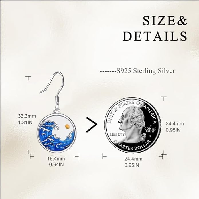 AOBOCO Mustard Seed Earrings for Women Sterling Silver Mountain Cross Earrings Dangle Christian Religion Jewelry Mothers Day Birthday for Mom Wife Friends