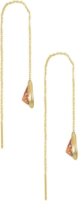 Ettika 18k Gold Plated, Silver Plated, Rhodium Plated Pull Through Threader Earrings. Threaders Minimalist Earring. Womens Jewelry Gifts