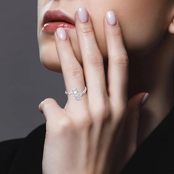 STARCHENIE Adjustable Initial Ring for Women 925 Sterling Silver Letters A-Z 26 Alphabet Rings Size 7