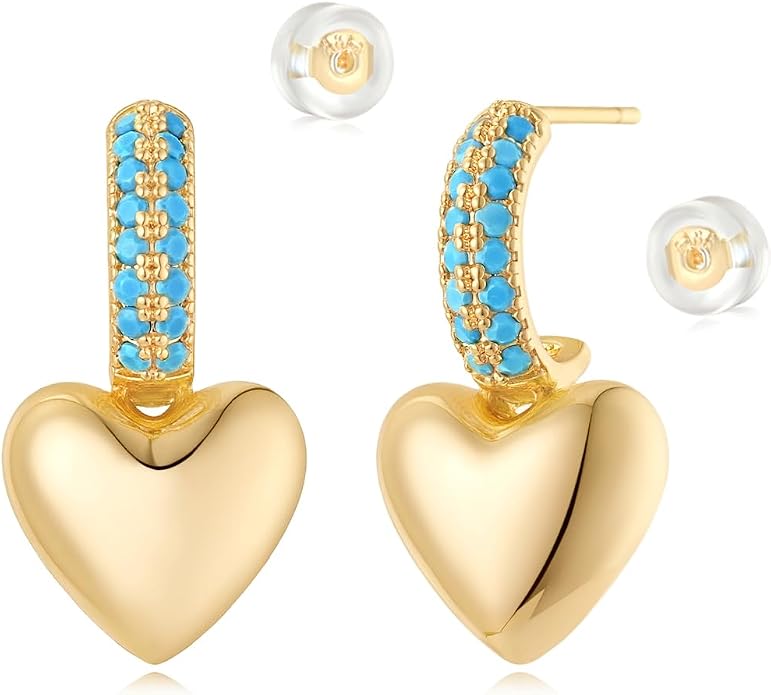 MYEARS Women Hoop Earrings Gold 14K Gold Filled Small Simple Handmade Hypoallergenic Everyday Illusion Jewelry