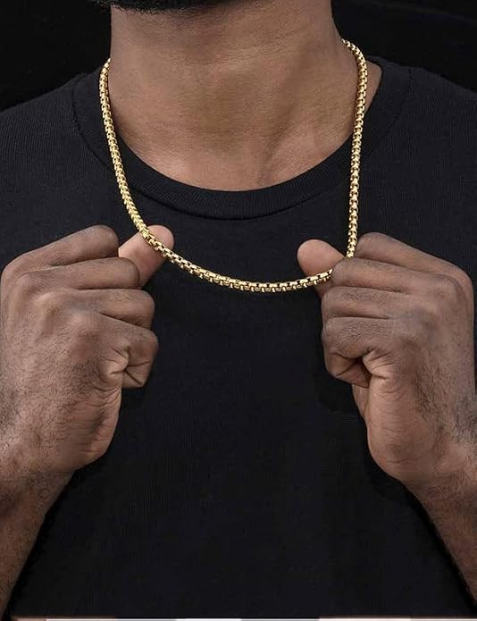 925 Sterling Silver Box Chain Lobster Clasp 2/3/4/5mm Necklace for Women Mens Box Chain Silver/14K Gold Plated Plated Necklace Chain Diamond Cut 16-30 Inches