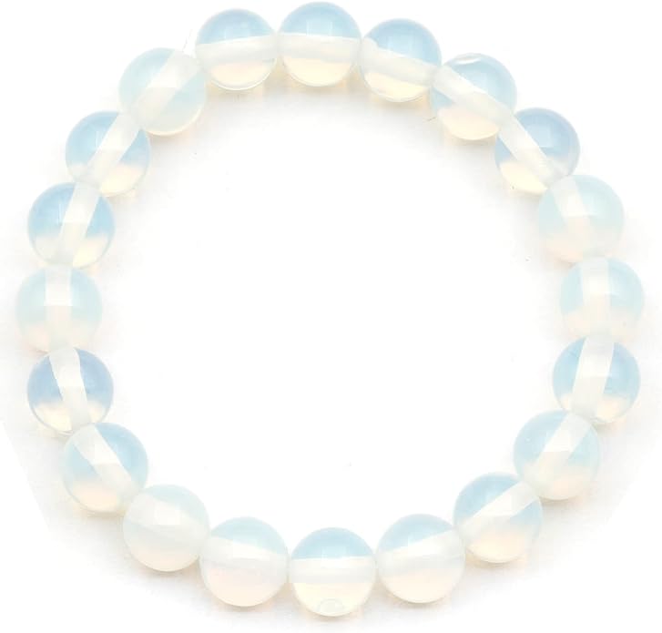 Natural Gemstone Beaded Stretch Bracelet for Men & Women | Handmade 8mm Stone Jewelry | Zodiac Chakra Elastic Bracelet | Meaningful Gift Collection