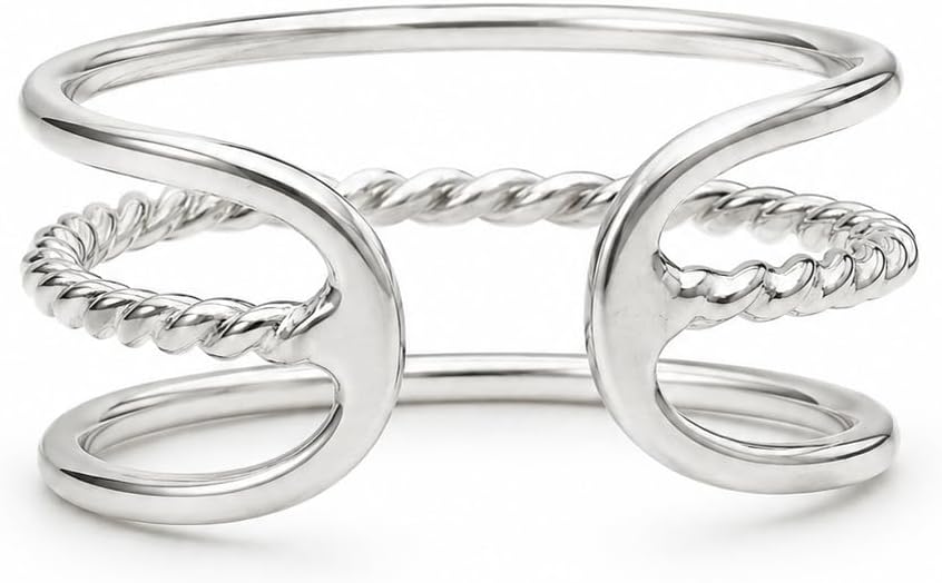 Sterling Silver Toe Ring, Handmade Adjustable Open Band, Minimalist Dainty Summer Beach Foot Jewelry for Women, Can Be Worn as Knuckle or Pinky Ring