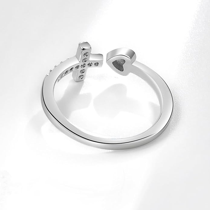 925 Sterling Silver Ring Minimalist Adjustable Rings Band Handmade Rings for Women Girls