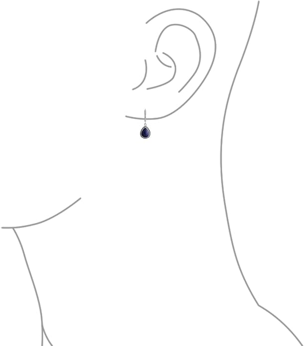 Bling Jewelry Boho Western Style Milgrain Setting Semi Precious Gemstones Lapis Turquoise Jade Onyx Quartz Pear Shaped Teardrop Lever Back Dangle Drop Earrings Teen Oxidized .925 Sterling Silver