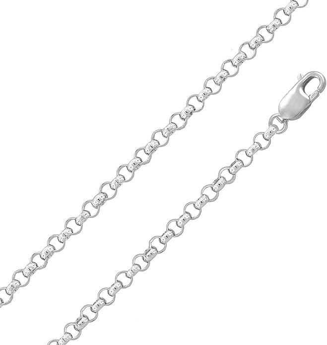 925 Sterling Silver Anklets For Women, Ankle Bracelets for Women, Basic Chain Link Anklets For Women, Rope Chain, Curb Chain Anklet, Figaro Chain