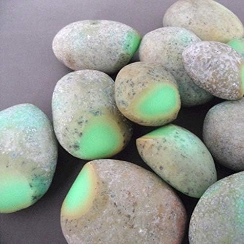 ABCGEMS Glow-in-Dark Mexican Olive-Green Aragonite Beads (AKA Cave Calcite- Extremely Rare) Healing Crystal Chakra Energy Stone Ideal for Bracelet Necklace Ring DIY Jewelry Making Smooth Round 12mm