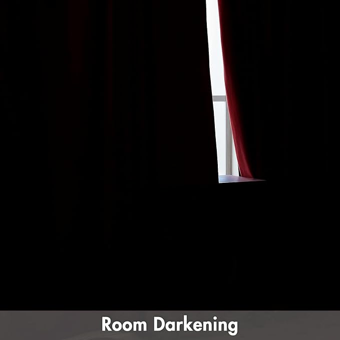 MIULEE Red Blackout Velvet Curtains Drapes 84 Inch Long 52"x84" Bedroom | Luxurious Bedroom Living Room Decor, Room Darkening, Thermal Insulated, Rod Pocket Design, Super Soft Fabric