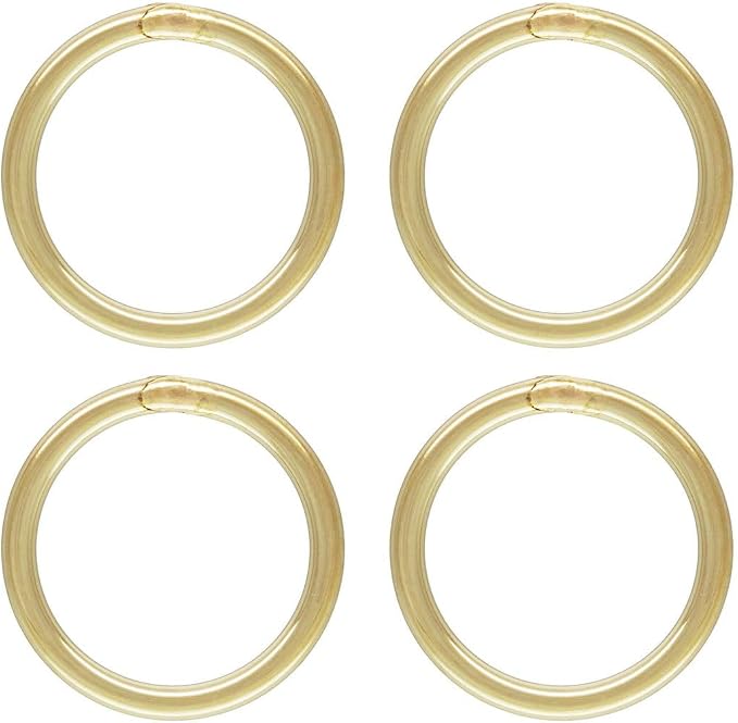 20pcs Adabele Real 1/20 14K Gold Filled Closed Jump Rings 5mm (0.2 Inch) Small O Ring Connector (0.64mm/22 Gauge)