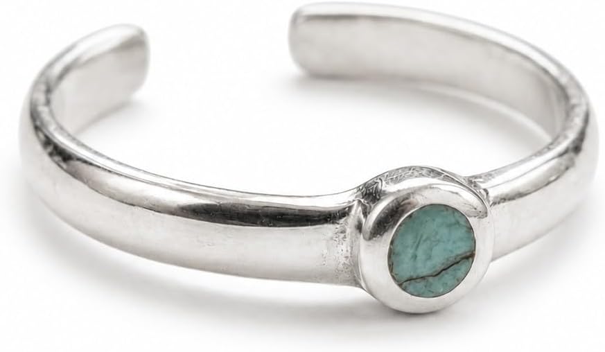 Sterling Silver Toe Ring, Handmade Adjustable Open Band, Minimalist Dainty Summer Beach Foot Jewelry for Women, Can Be Worn as Knuckle or Pinky Ring