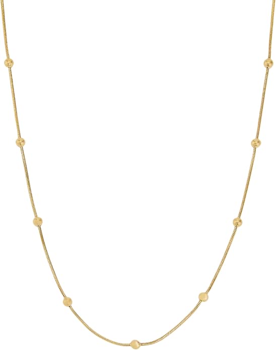 Hey Harper Gold Necklace For Women Trendy Necklace - 14K Golden PVD Coating Waterproof & Sweatproof Non Tarnish Jewelry Chain Necklaces