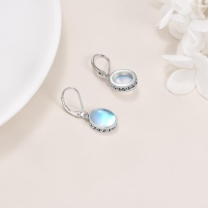POPLYKE Celtic Filigree Teardrop Drop Dangle Earrings Sterling Silver Leverback Earrings Jewelry for Women