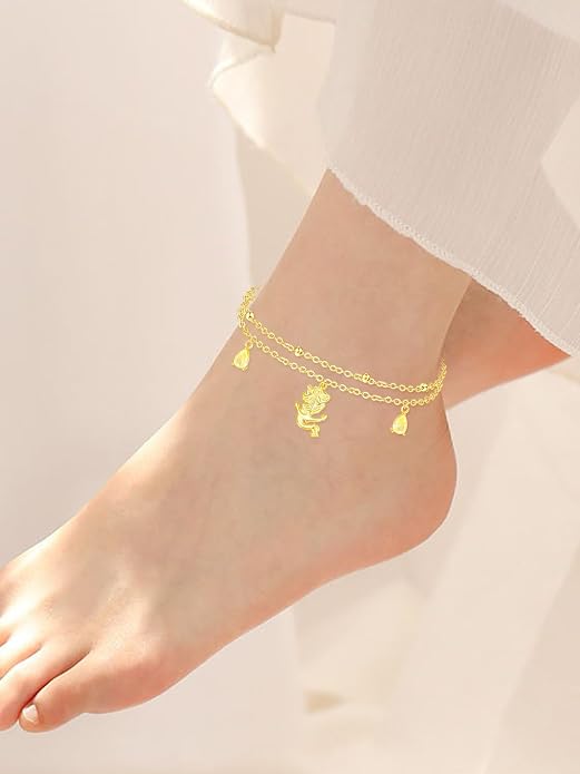 Palpitate Anchor/Infinity/Mermaid Anklets Nautical Ankle Bracelet 925 Sterling Silver Elegance Anklets Jewelry Christmas Gifts for Women