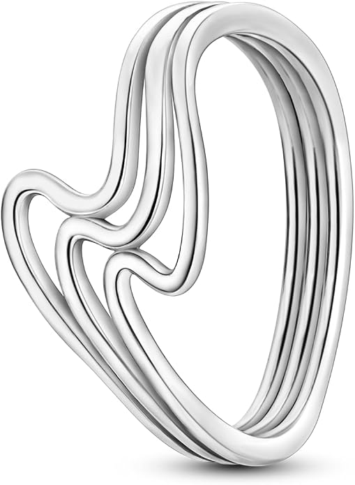 925 Sterling Silver Rings for Women | Elegant Dainty Hoop & Band Rings with 5A Cubic Zirconia | Daily Wear Jewelry with Gift Bag (Sizes 6-9)