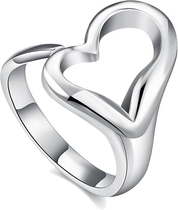 925 Sterling Silver Ring Minimalist Adjustable Rings Band Handmade Rings for Women Girls
