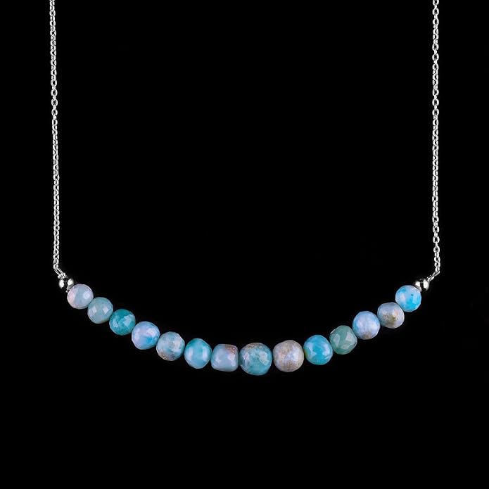 Natural Gemstone Dainty Pendant Necklace for Women Handmade Crystal Jewelry 925 Sterling Silver 18 Inch Chain Healing Chakra Christmas Birthday Gift for Her