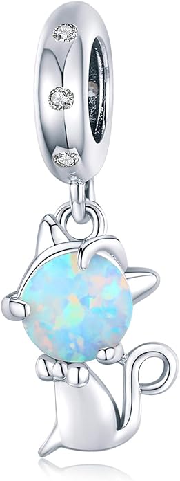 NINGAN 925 Sterling Silver Charm Golden Love Charm Buckle Safety Chain Travel Bead Firefly Dragonfly Pendant, Suitable for Women Bracelet and Necklace as Gift from Mom and Friends