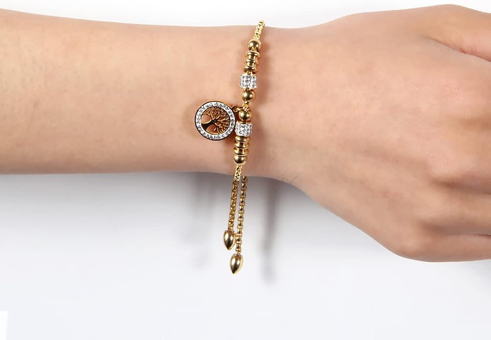 Evil Eye Bracelets 18k Gold Plated Adjustable ojo Bracelet Gold Evil Eye Bracelet for Protection, The Evil Eye Silver Bracelet Gifts for Women and Men