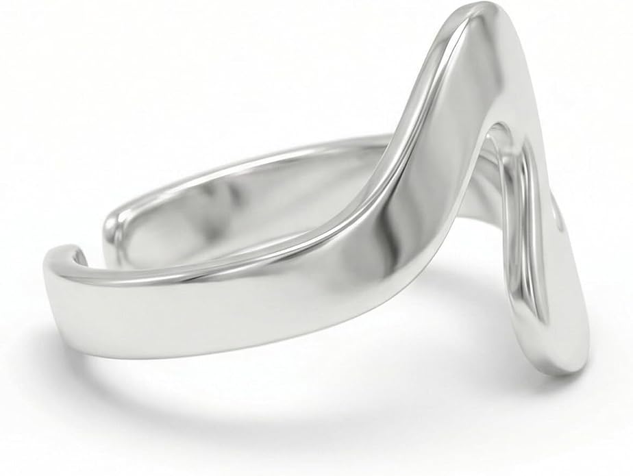 Sterling Silver Toe Ring, Handmade Adjustable Open Band, Minimalist Dainty Summer Beach Foot Jewelry for Women, Can Be Worn as Knuckle or Pinky Ring