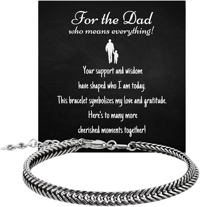 Galis Chain Bracelets For Men - Premium Stainless Steel, Silver, Gold Plated Non Tarnish - Mens Jewelry, Fathers Day Gift