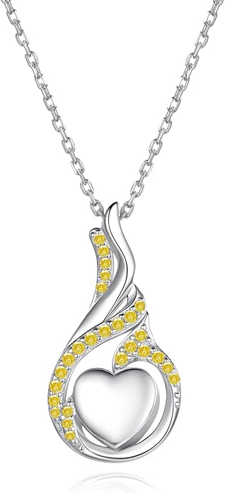 Cremation Jewelry 925 Sterling Silver Teardrop Urn Necklace for Ashes Heart Shape Memorial Keepsake Pendant for Human Ashes for Women Gift