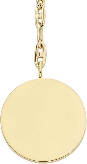 Fossil Women's Gold-Tone Stainless Steel Pendant Chain Necklace for Women