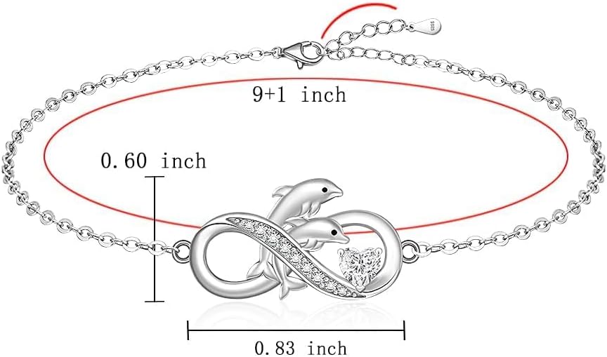 Infinity Cat Paw Print Celtic Knot Sea Turtle Elephant Flamingo Butterfly Dolphin Evil Eye Anklets Bracelets for Women Sterling Silver Adjustable Ankle Bracelet Summer Beach Lovers Gift