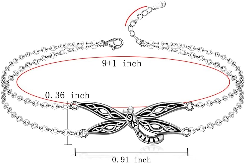 Infinity Cat Paw Print Celtic Knot Sea Turtle Elephant Flamingo Butterfly Dolphin Evil Eye Anklets Bracelets for Women Sterling Silver Adjustable Ankle Bracelet Summer Beach Lovers Gift