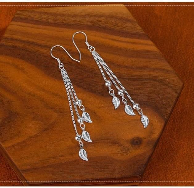 Sterling Silver Big Drop Earrings 925 Tassel Linear Ear Hanging Shimmering Fan Statement Teardrop Earrings - Designer Multi-Style Statement Exquisite Trendy Upscale Chandelier Dangle Earrings Jewelry Gift for Women
