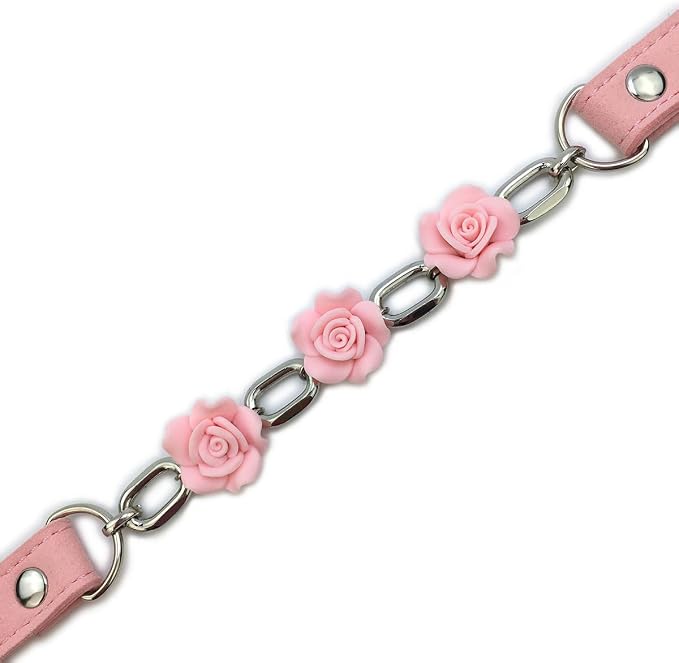 Destiny Love Handmade Rose Flower Choker Collar Necklace Velvet Necklace with Box for Women and Men