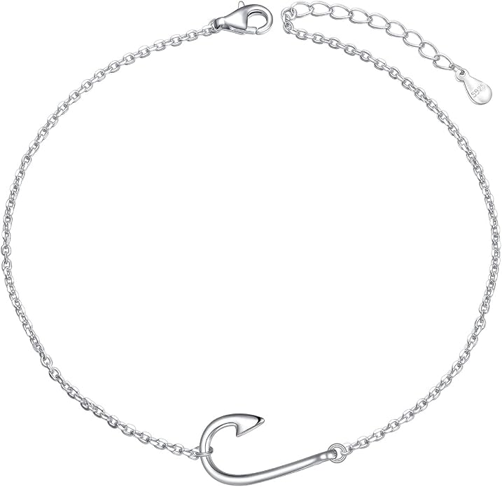 DAOCHONG Anklet for Women S925 Sterling Silver Adjustable Foot Chain Ankle Bracelet Anklets Jewelry