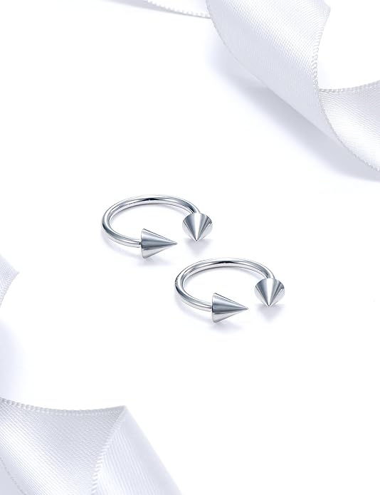 20G 18G 16G 14G 12G 8G 6G 4G 2G ASTM F136 Titanium Internal Thread Horseshoe Septum Ring Jewelry Circular Barbell Helix Snug Tragus Rook Daith Cartilage Earring Lip Ring Piercing Jewelry