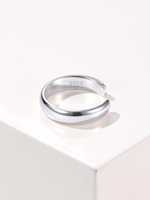 ChicSilver Sterling Silver Toe Rings for Women 14K Gold Plated Toe Rings for Women Open Adjustable Toe Ring for Women Toe Jewelry for Summer Beach