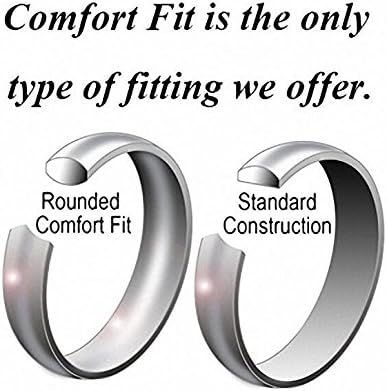 CROWNAL 1mm 2mm 3mm 4mm 5mm 6mm 7mm 8mm Tungsten White/Yellow Gold/Rose Gold Plated Wedding Band Ring Men Women Plain Dome Polished Comfort Fit