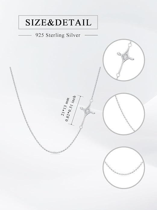 Midari Ocean Necklace 925 Sterling Silver Flamingo Mama Bear Dolphin Penguin Sea Turtle Axolotl Desert Cactus Nautical Rudder Tropical Palm Compass Wave Pendant Boho Jewelry Gifts for Women Men