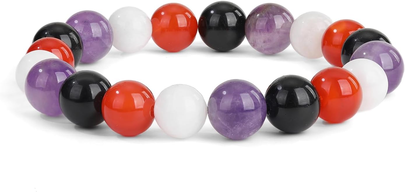 Crystal Vibe - Healing Crystal Bracelet for Women & Men | Natural Gemstone Bead Bracelet | Adjustable Handmade Energy Stone Bracelet | Bracelet for Meditation, Yoga & Daily Wear | Multiple Types