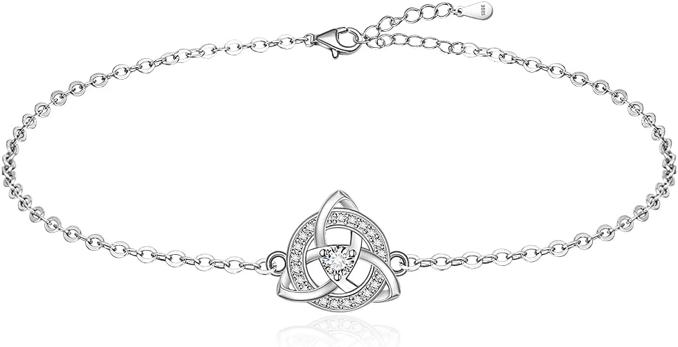 Infinity Cat Paw Print Celtic Knot Sea Turtle Elephant Flamingo Butterfly Dolphin Evil Eye Anklets Bracelets for Women Sterling Silver Adjustable Ankle Bracelet Summer Beach Lovers Gift