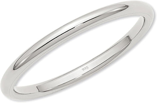 Precious Pieces 925 Sterling Silver or 14K Gold-Plated Baby Ring, Twisted or Plain 2mm Band for Babies, Toddlers, Kids or Women