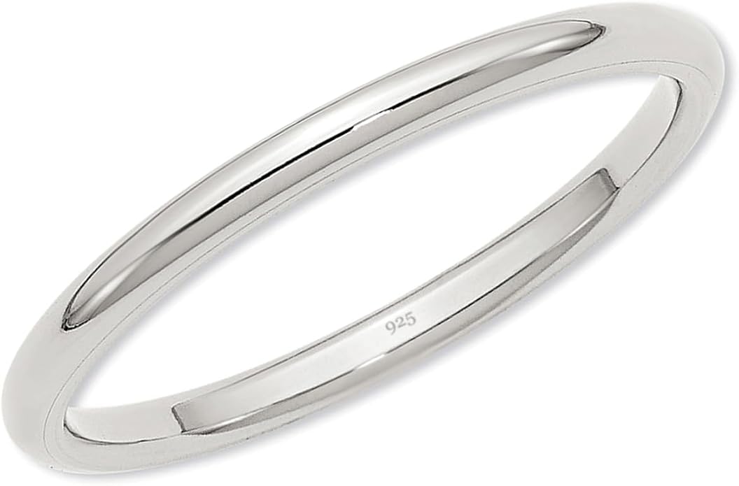 Precious Pieces 925 Sterling Silver or 14K Gold-Plated Baby Ring, Twisted or Plain 2mm Band for Babies, Toddlers, Kids or Women
