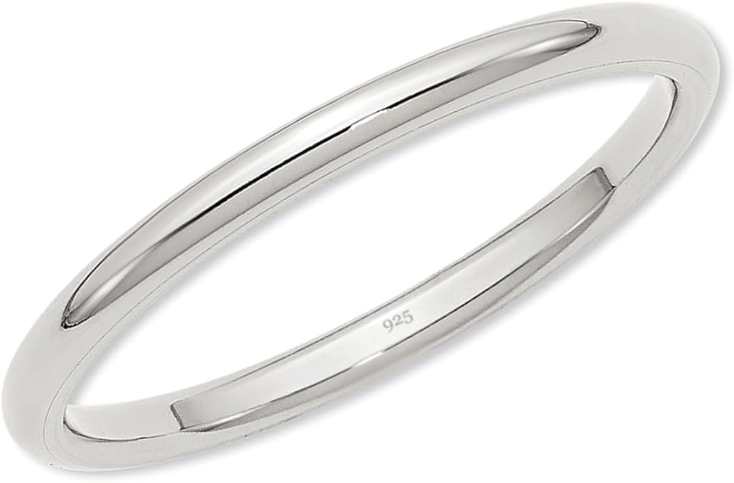 Precious Pieces 925 Sterling Silver or 14K Gold-Plated Baby Ring, Twisted or Plain 2mm Band for Babies, Toddlers, Kids or Women