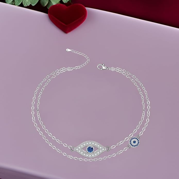 Infinity Cat Paw Print Celtic Knot Sea Turtle Elephant Flamingo Butterfly Dolphin Evil Eye Anklets Bracelets for Women Sterling Silver Adjustable Ankle Bracelet Summer Beach Lovers Gift