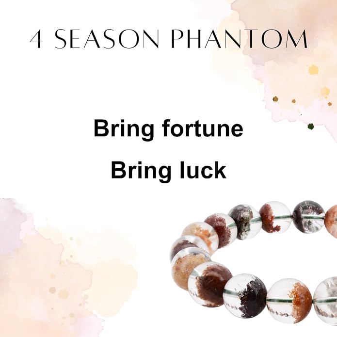 ILLUMINIA 5A Grade Natural Crystal Gemstone Bracelet | Healing Energy Charged Quartz Stone Bead | Handcrafted Stretch Bracelet for Women Men Teens