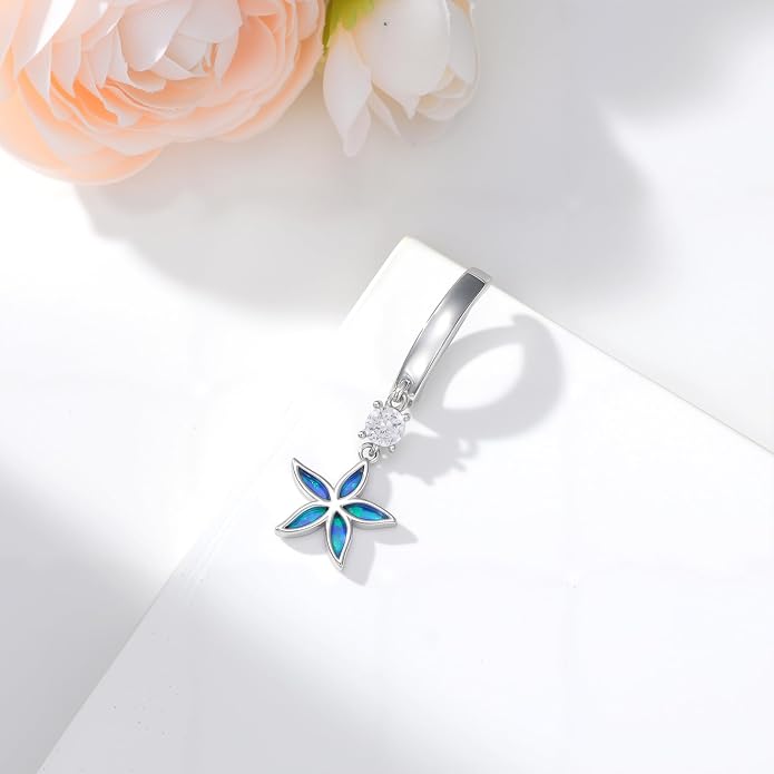 Butterfly Cross Shark Belly Button Ring 925 Sterling Silver Clicker Belly Rings Dangle Navel Ring Hypoallergenic Navel Piercing Belly Piercing Jewelry Gifts for Women