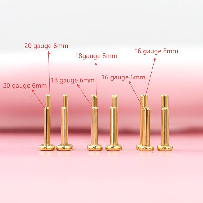 FANSING Cartilage Earring Tragus Stud Trio CZ Stone Flat Back Earring for Helix Conch Threadless Push Pin Labret Stud