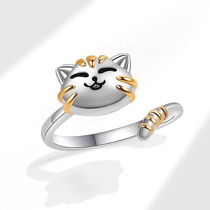 925 Sterling Silver Ring Minimalist Adjustable Rings Band Handmade Rings for Women Girls