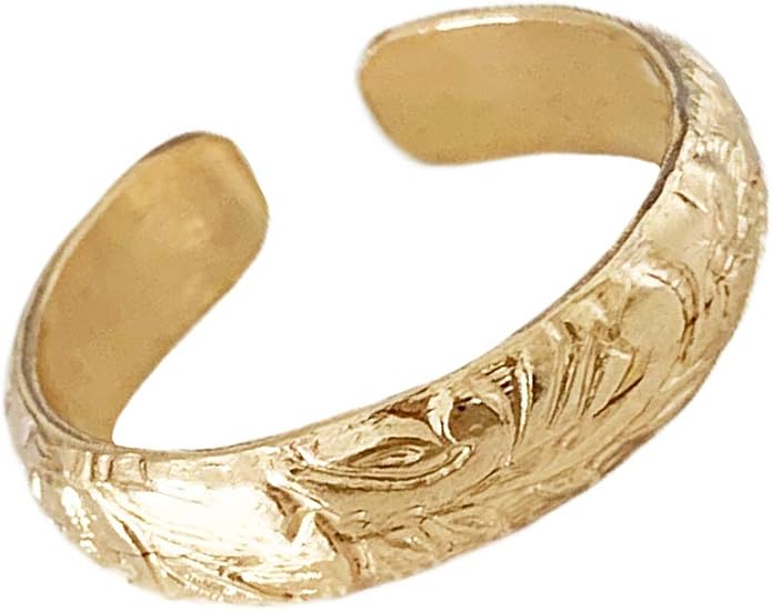 Toe Ring | The Coastline | 14K Gold Filled or Sterling Silver Adjustable Toe Ring | Attire for Your Toes | Toe Rings for Women | Unique Quality Foot Jewelry