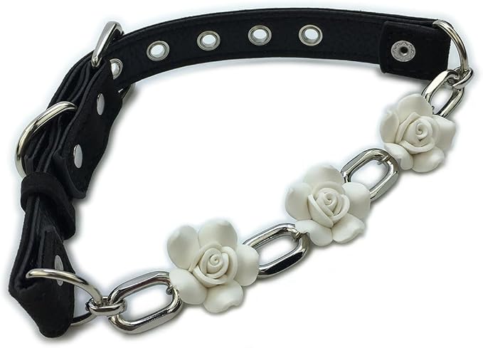 Destiny Love Handmade Rose Flower Choker Collar Necklace Velvet Necklace with Box for Women and Men