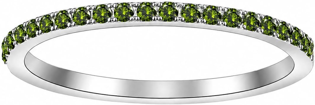 Birthstone Rings For Women, Silver Stackable Cubic Zirconia Stainless Steel Birth Stone Ring To My Daughter/Mom Birthday Unique Gifts Jewelry