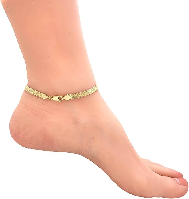 Gold Electroplated Anklet, Made in Korea